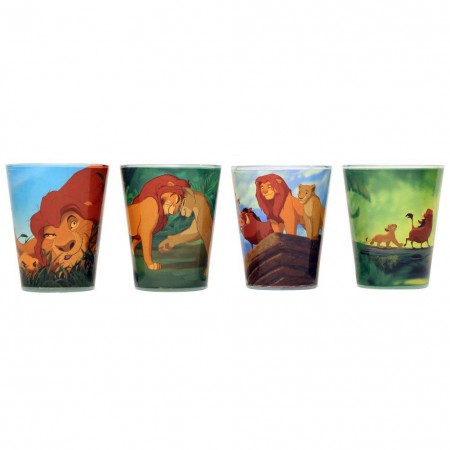 Disney Lion King 4 PC Shot Glass Set