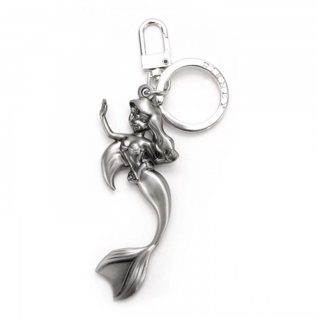 Little Mermaid Pewter Ariel Keychain