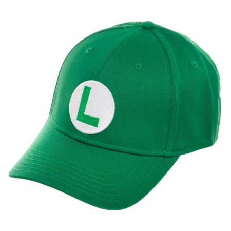 Super Mario Bros. Luigi Logo Flex Fit Green Men's Hat