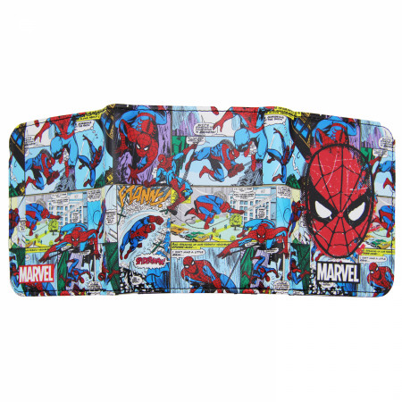 Spider-Man Blue Sky Action Trifold Wallet in Collectors Tin