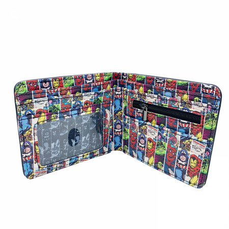Marvel Avengers and Heroes Portraits Trifold Wallet