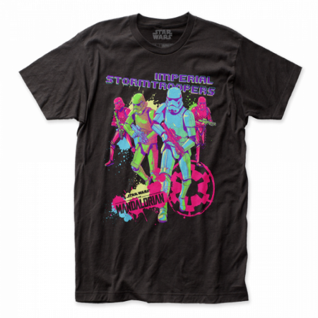 Star Wars The Mandalorian Neon Retro Styled Stormtroopers T-Shirt