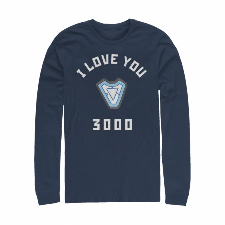 Marvel I Love You 3000 Iron Man Reactor Long Sleeve Shirt