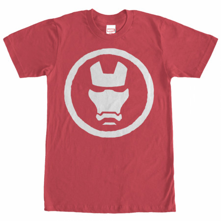 Iron Man Mask Men's Red T-Shirt