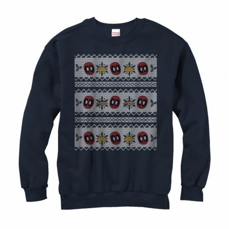 Deadpool Tacos Ugly Christmas Sweater Design Sweatshirt