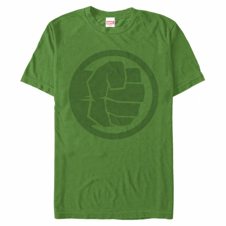 Incredible Hulk Fist Symbol on Green T-Shirt