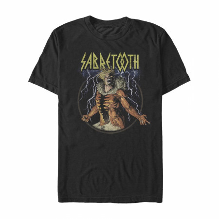 X-Men Sabretooth Lightning Strikes T-Shirt
