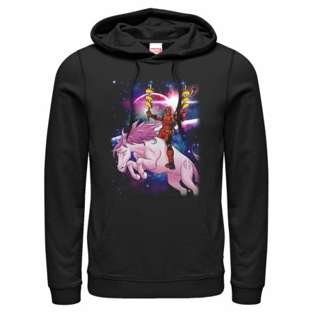 Deadpool Unicorns and Tacos in Space Pullover Hoodie