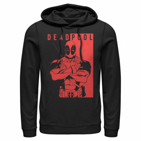 Deadpool Two Tone Poster Pullover Hoodie