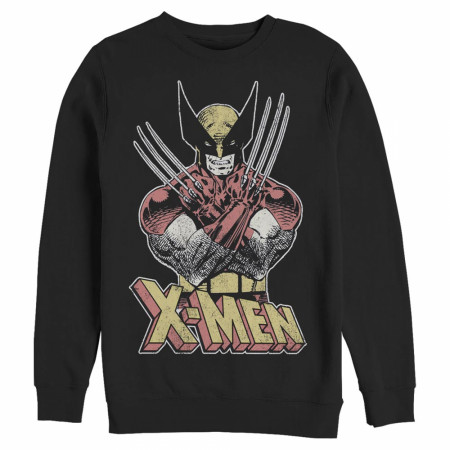 X-Men Vintage Wolverine Black Sweatshirt