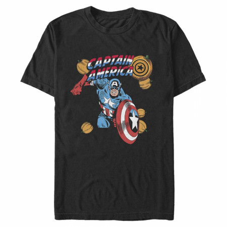 Captain America Pumpkin Halloween T-Shirt
