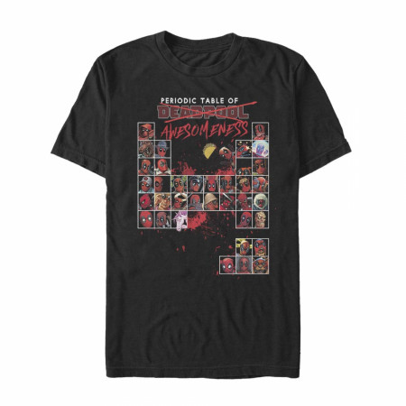 Marvel Deadpool Periodic Table T-Shirt