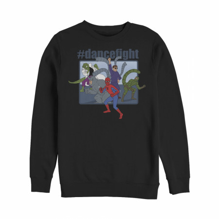Marvel Spider-Man #dancefight Party Black Sweatshirt