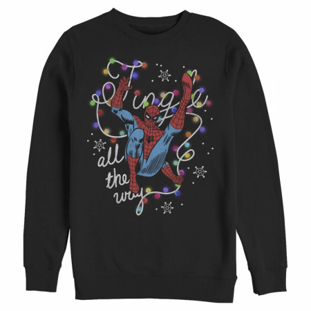 Spider-Man Jingle All The Way Black Sweatshirt
