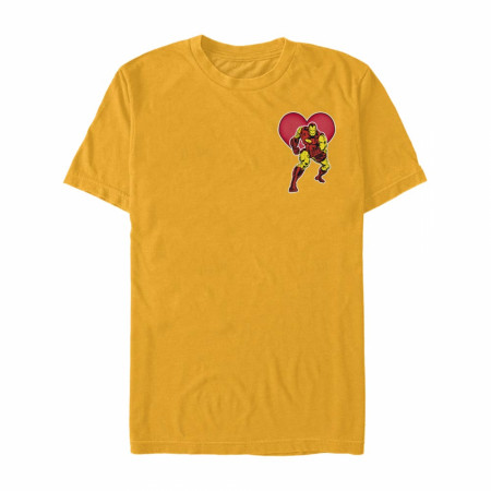 Iron Man Heart Gold T-Shirt