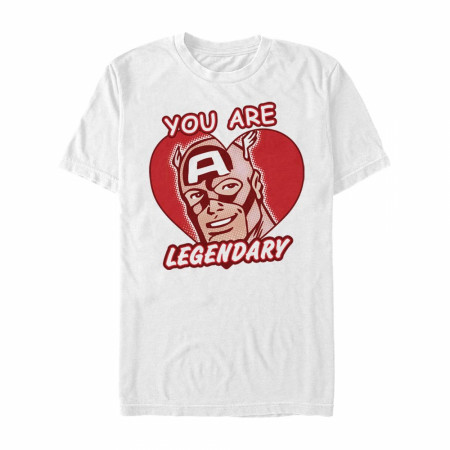 Captain America You Are Legendary White T-Shirt