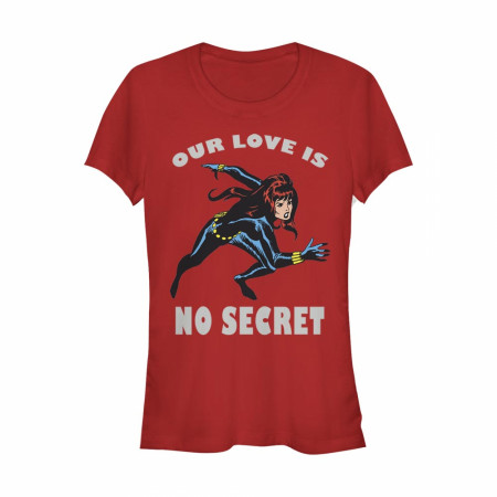 Black Widow Our Love Is No Secret Women's Red T-Shirt