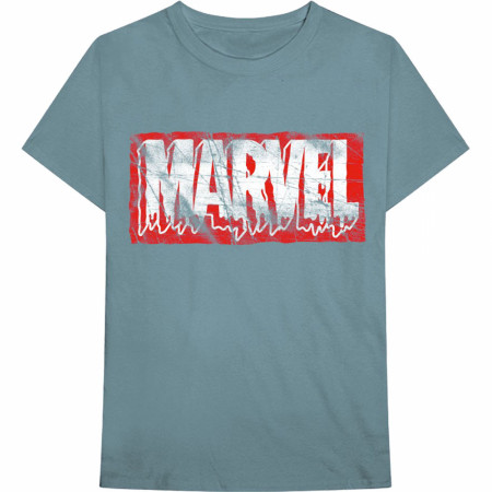 Marvel Distressed Dripping Logo T-Shirt
