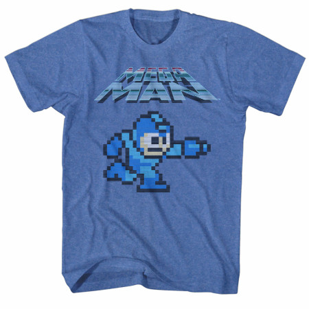 Mega Man Pixel Character T-Shirt