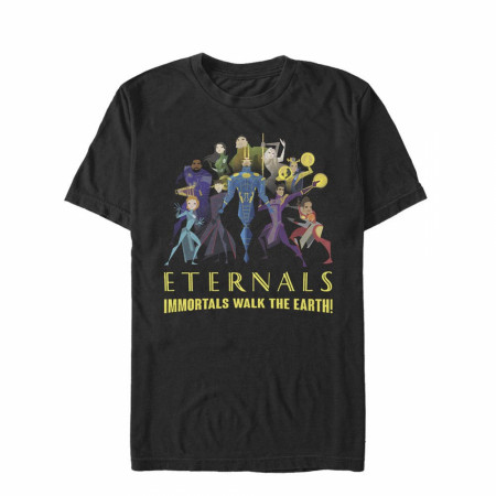 Marvel Comics The Eternals All Characters 2-D Animation Style T-Shirt