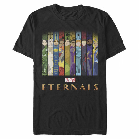 Marvel Comics The Eternals All Characters Lineup T-Shirt