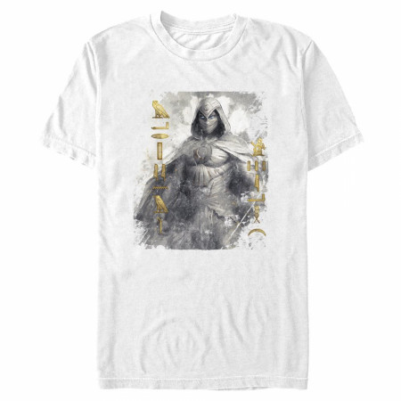 Moon Knight Washed Heiroglyphs T-Shirt