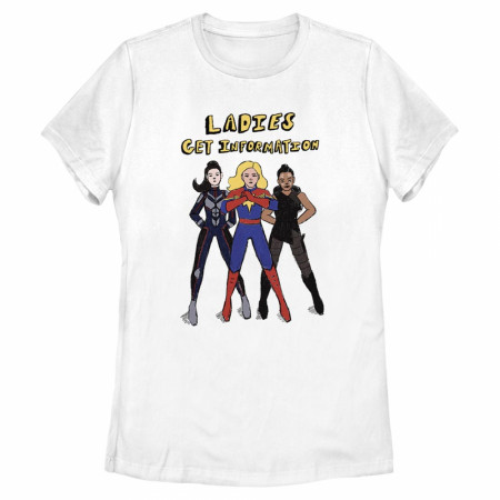 Marvel Girls Ladies Get Information Women's T-Shirt