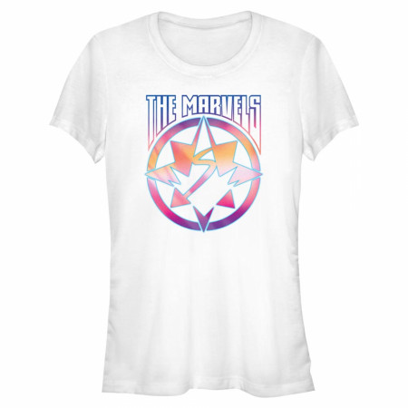 The Marvels Pastel Crest Junior's Crew T-Shirt