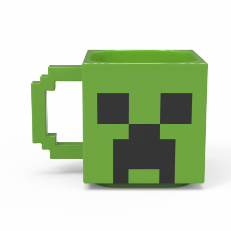 Minecraft Creeper Sculpted Ceramic Mug