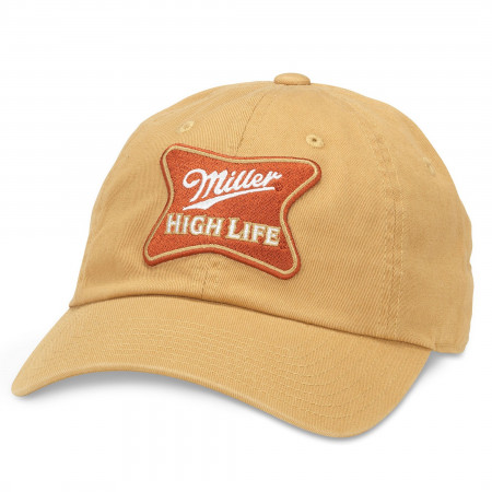 Miller High Life beer Trucker Hat Mesh Hat Snap Back Hat yellow new adjustable