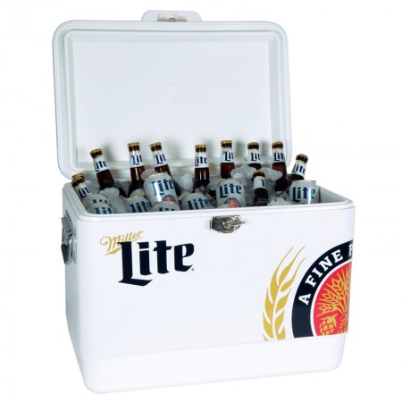 Miller Lite Stainless Steel Ice Chest Cooler