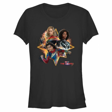 The Marvels Trio Logo Junior's Crew T-Shirt