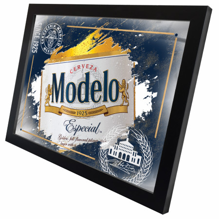 Modelo Especial Distressed Logo Wall Mirror