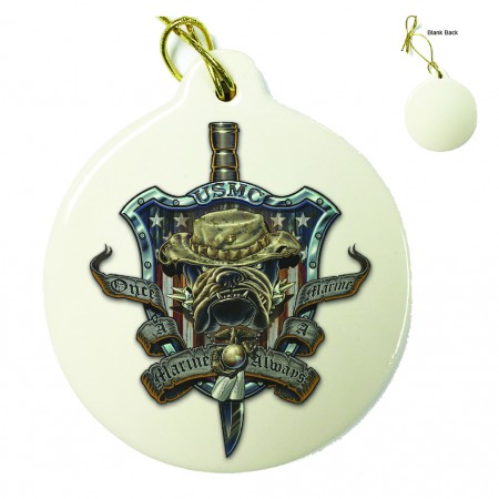 Once And Always a Marine Porcelain Ornament