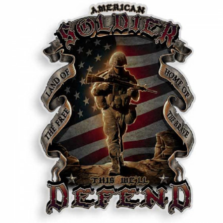 American Soldier Decal Sticker