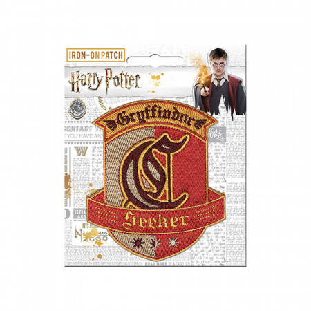 Harry Potter Iron-On Gryffindor Seeker Patch