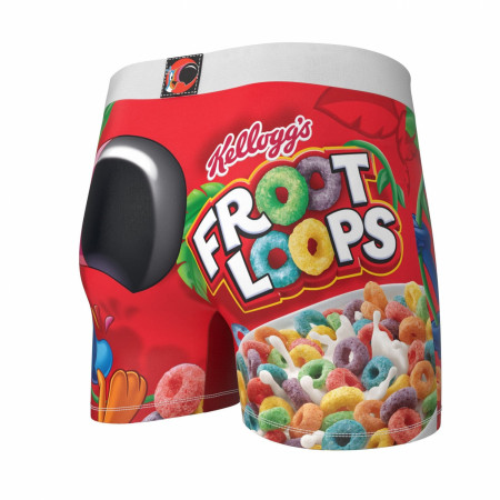 Froot Loops Boxer Briefs with Fruit Cereal Box