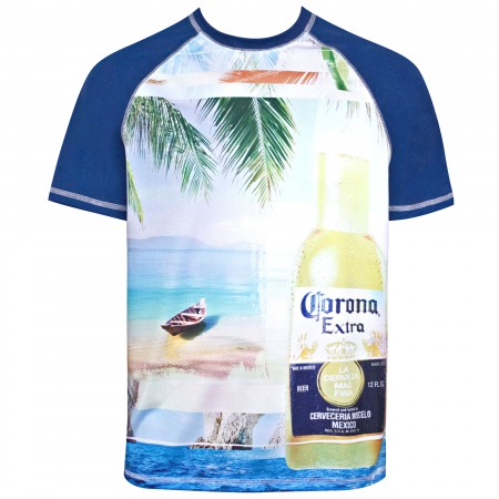 Corona Extra Men's Beach Scene T-Shirt