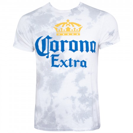 Corona Logo Grey Faded Tee Shirt