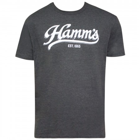 Hamm's Grey Script Logo Men's T-Shirt