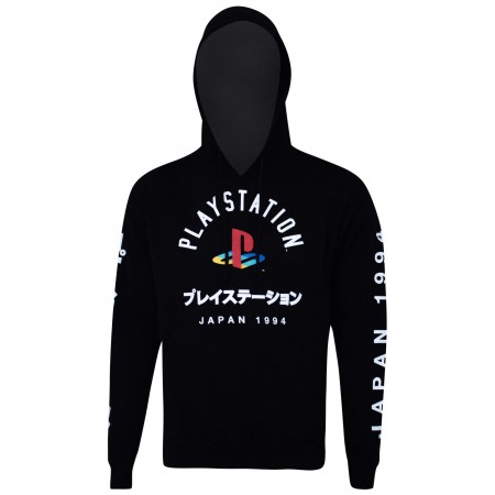 Playstation Japanese Logo Black Hoodie Sweatshirt