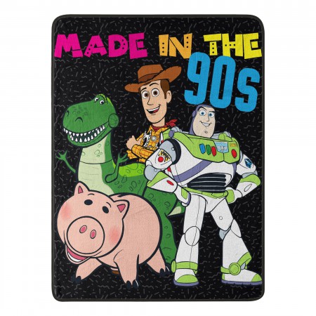 Toy Story Black Made In The 90's Fleece Blanket
