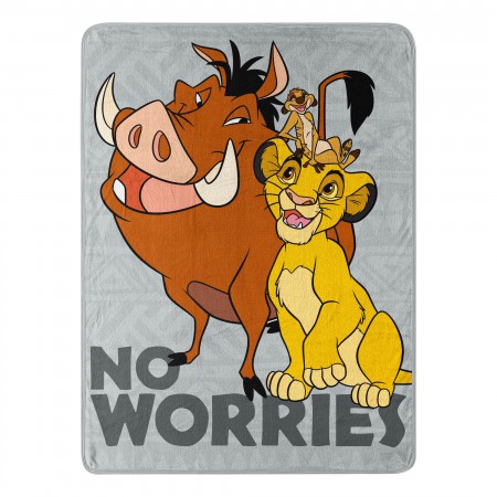 Lion King Timon And Pumbaa Fleece Blanket
