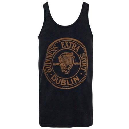 Guinness Extra Stout Men's Black Washed Tank Top