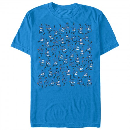 Aladdin Men's Blue Where's Genie T-Shirt