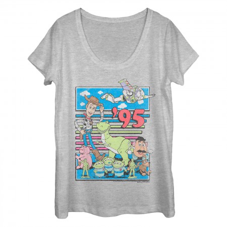 Toy Story Women's Grey Scoop Neck '95 T-Shirt