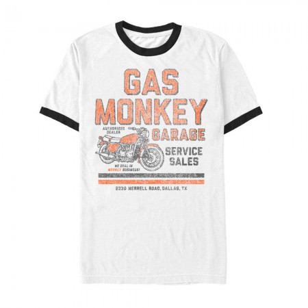 Gas Monkey Men's White Authorized Dealer T-Shirt