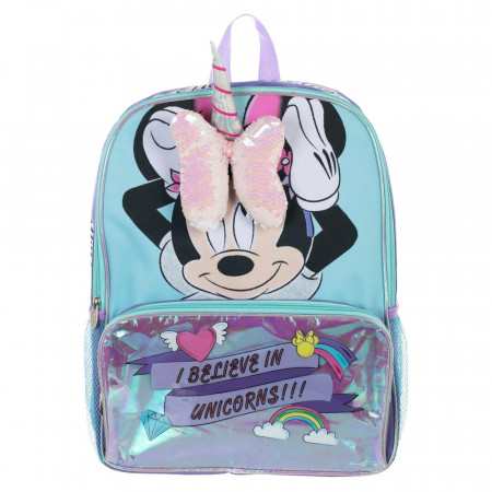 Minnie Mouse 3D I Believe In Unicorns Backpack