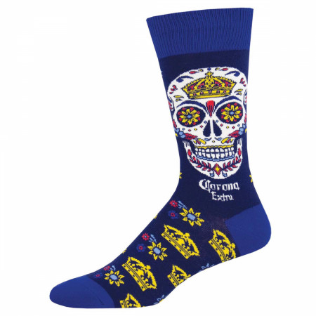 Corona Beer Blue Sugar Skull Socks