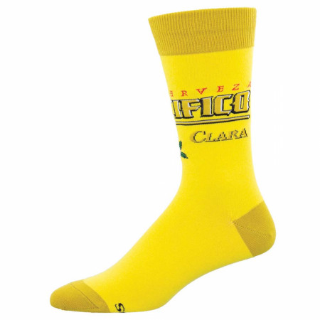 Pacifico Cerveza Clara Classic Yellow Brand Men's Socks